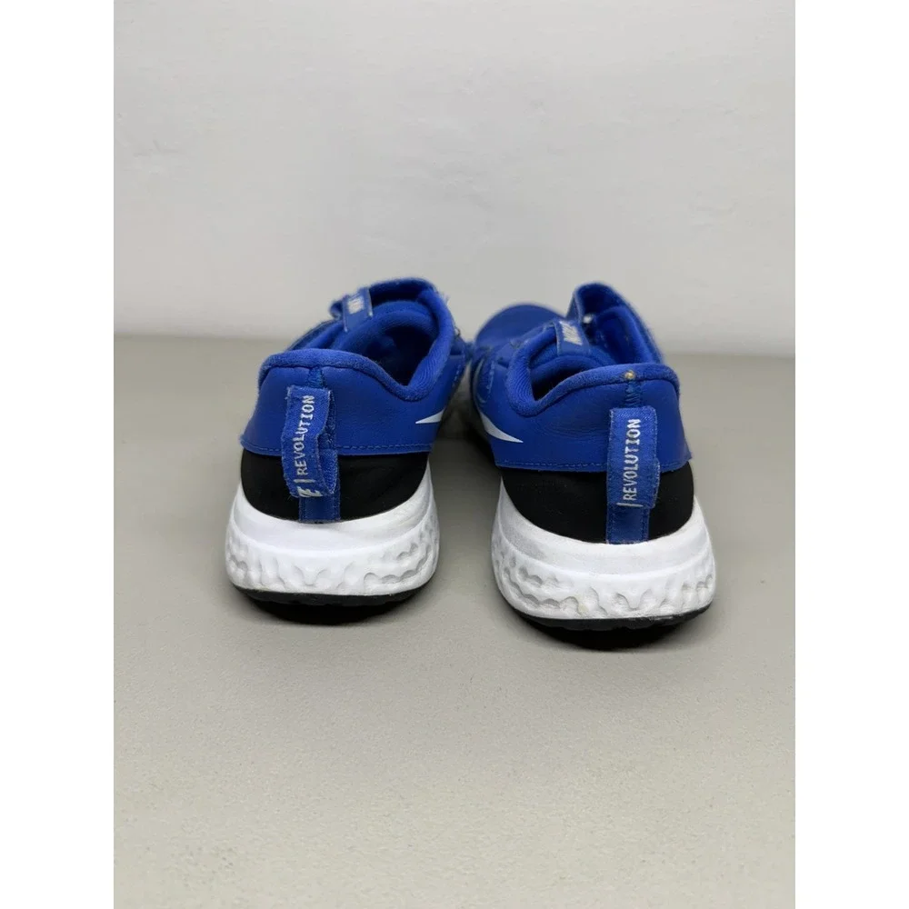 Nike Revolution 5 PS Sneaker Blue White Hook & Loop CU5126-401 Kids Sz 1.5